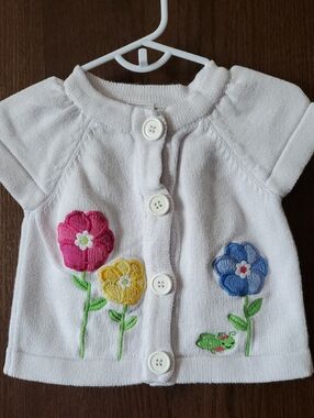 Gymboree Button Up Short Sleeve Cardigan Size 24 Months